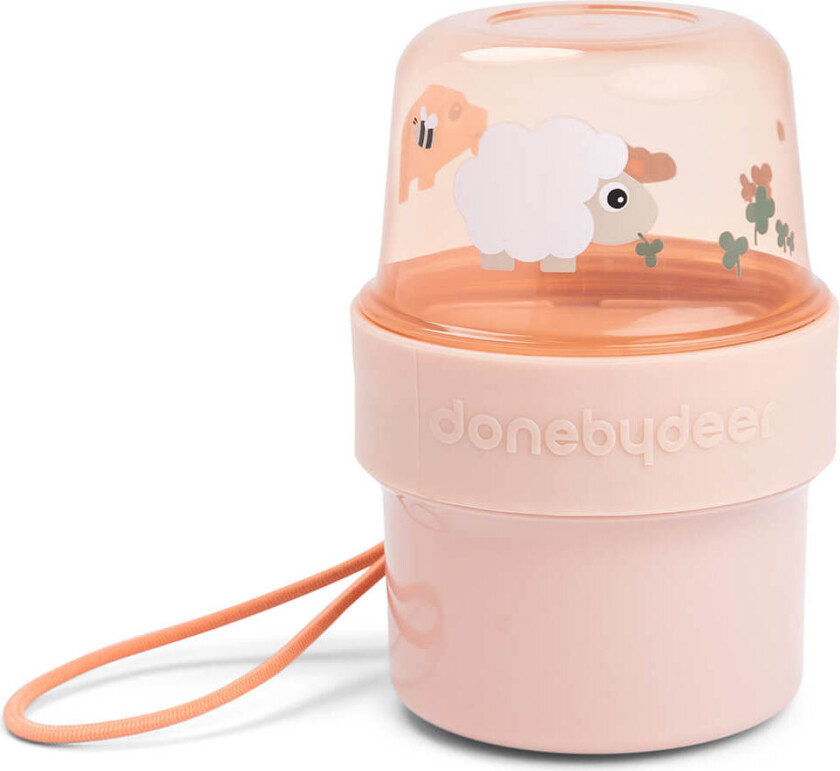 Tiny Farm To Go 2-veis Snackbeholder Rosa One Size Rosa One Size Unisex, Girls