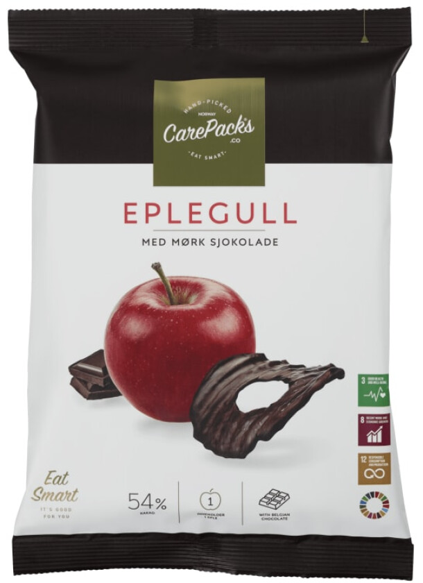 Eplegull m/Mørk Sjokolade 50g
