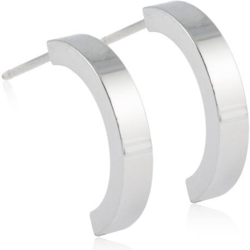 Natural Titanium Pendant Plain Curved 15 mm