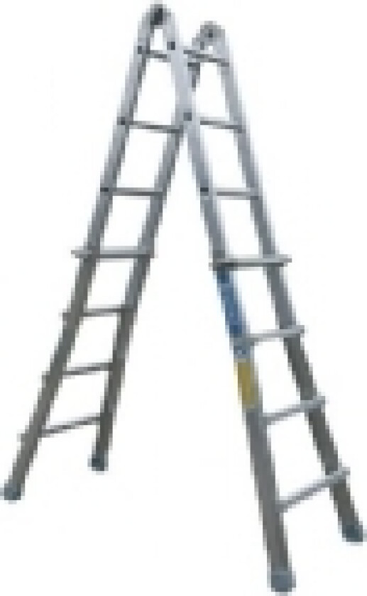 Zarges teleskopstige 4,2m - teleskopstige 4x4 trin inkl. stabilisator