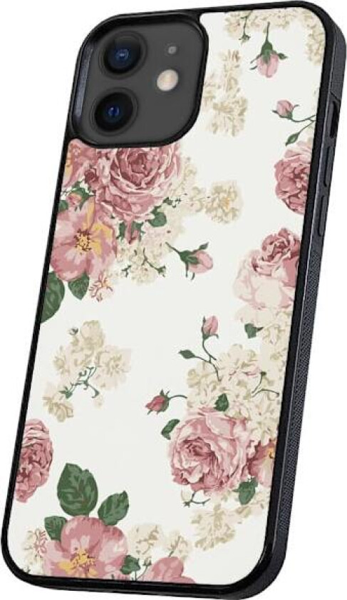 iPhone 12/12 Pro - Deksel/Mobildeksel Retro Blomster
