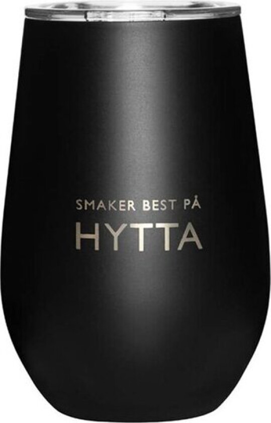 Termokopp hytta 33 cl svart