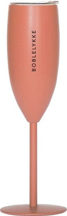 Termo champagneglass boblelykke 12 cl fersken