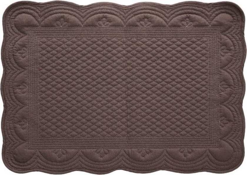 Estrid bordbrikke 50x35 cm brun