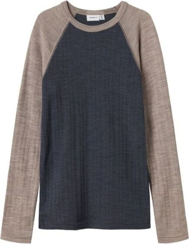 Name It - Trøye Ull Jr Wang Raglan Ombre Blue/ Satellites
