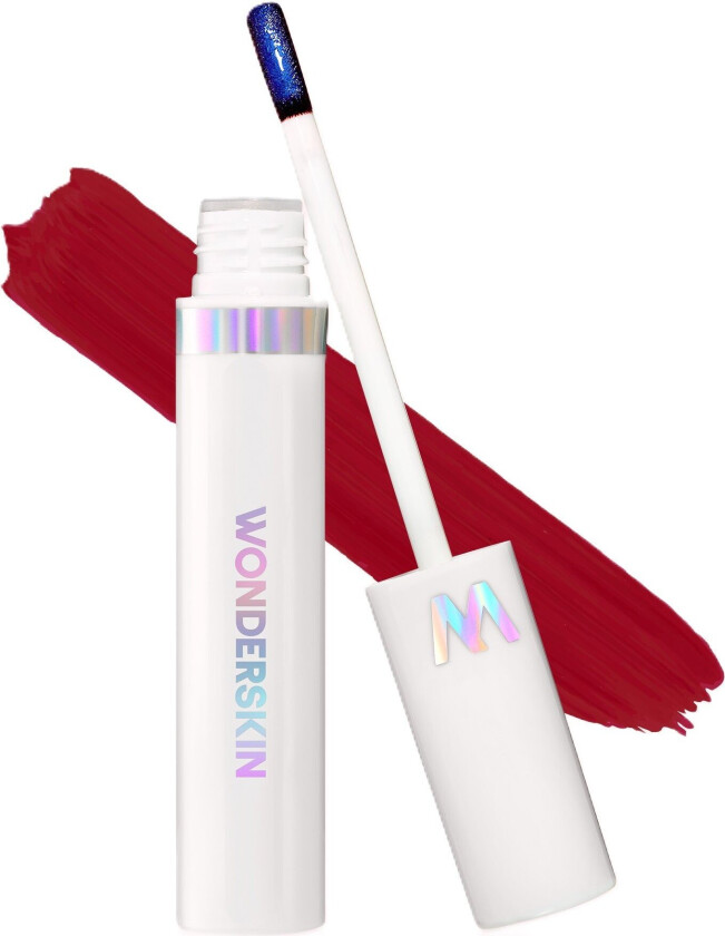 Bilde av Wonderskin Wonder blading lip stain & go Divine (burgundy red)