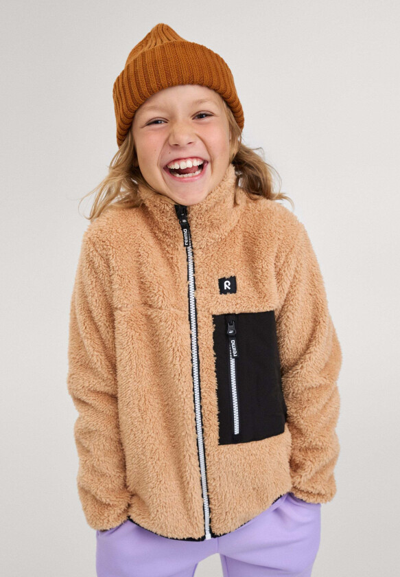 Turilas Pilejakke, Peanut Brown, 134 - Fleecejakker & Fleecegensere - Fleece,Polyester