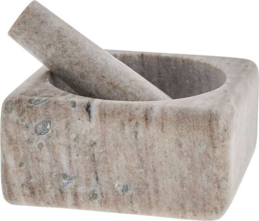 Elina morter 12,5x12,5 cm mørk sand