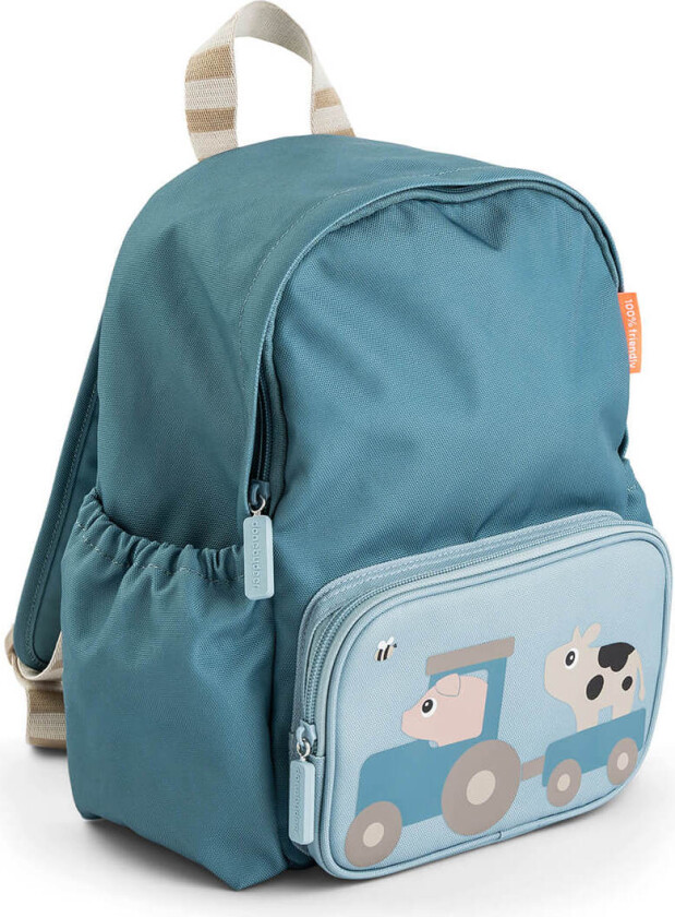 Kids backpack Tiny farm - Blue - 7,5 L