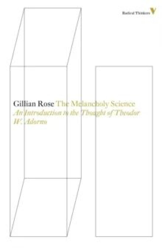The Melancholy Science av Gillian Rose