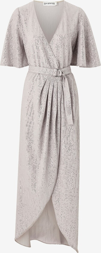 Omslagskjole Carly Dress - Sølv