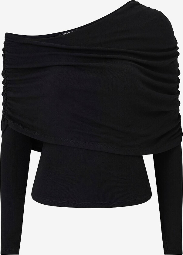 Topp Sloped Shoulder Cape - Svart
