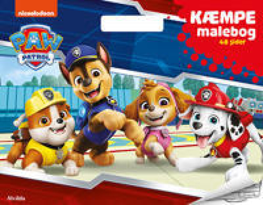 Paw Patrol - KÆMPE malebog (malebog med håndtag)