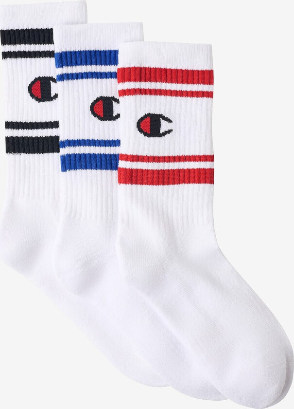 Sokker Crew Socks 3-pakning - Hvit