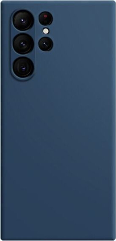 Avfaset gummiert anti-falldeksel for Samsung Galaxy S23 Ultra - Mørkeblå