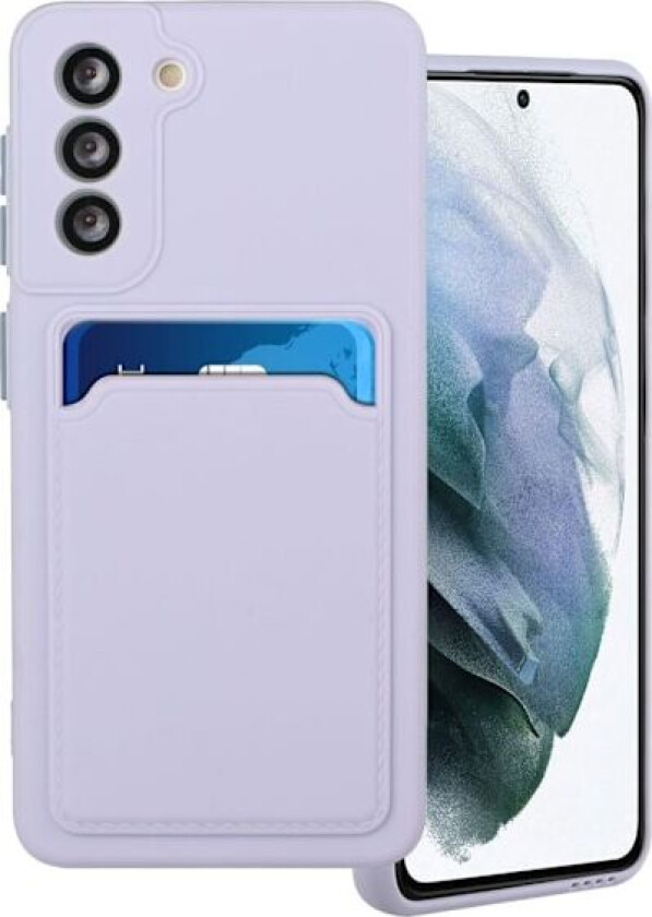 Card Holder Deksel til Samsung Galaxy S21 - Lyselilla