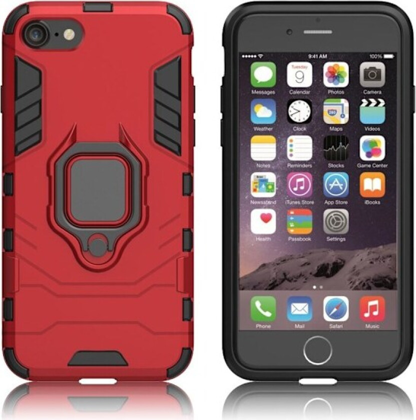 Ring Guard case - iPhone SE 2020 - Rød
