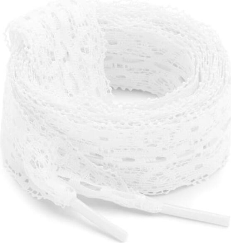 Flate blonde sko-lisser: 3 cm brede blonde skolisser for kvinner - 2 par