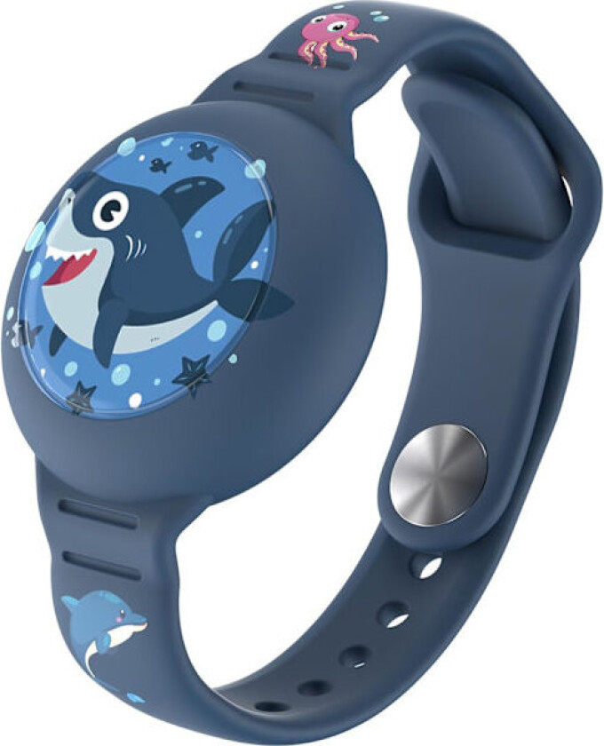 Kompatibel med AirTag Kids Armbånd, Søt Barn Air Tag Armbånd Justerbar Skjult Klokkebånd Air Tag Holder for Apple Air Tag, Myk Silikon