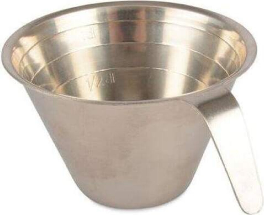 Desilitermål / Kjøkkenmål 1 dl rustfritt stål