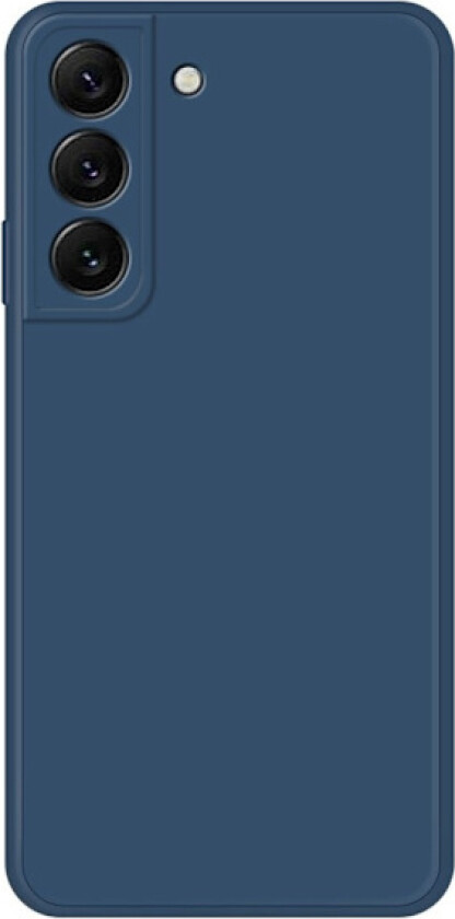 Avfaset gummiert anti-falldeksel for Samsung Galaxy S22 Plus - Mørkeblå