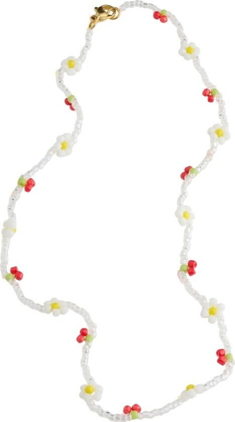 Timi of Sweden Cherry & Flower Bead Necklace