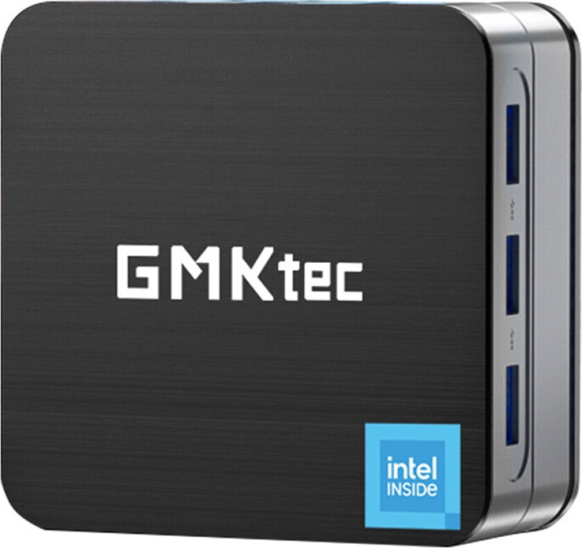 NucBox G2 Plus Mini PC, Intel N150, 12GB DDR5 RAM, 256GB SSD, Windows 11 Pro, Svart