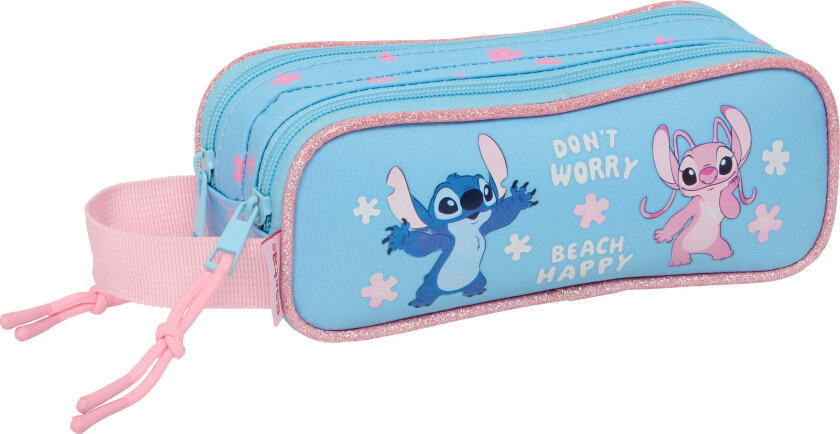 Disney Stitch Dobbeltpennal Happy - Pennal - Polyester