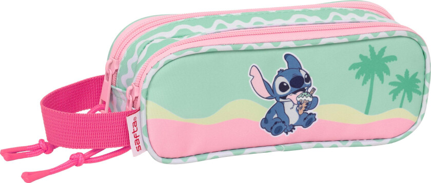 Disney Stich Dobbeltpennal Ice Cream - Pennal - Polyester