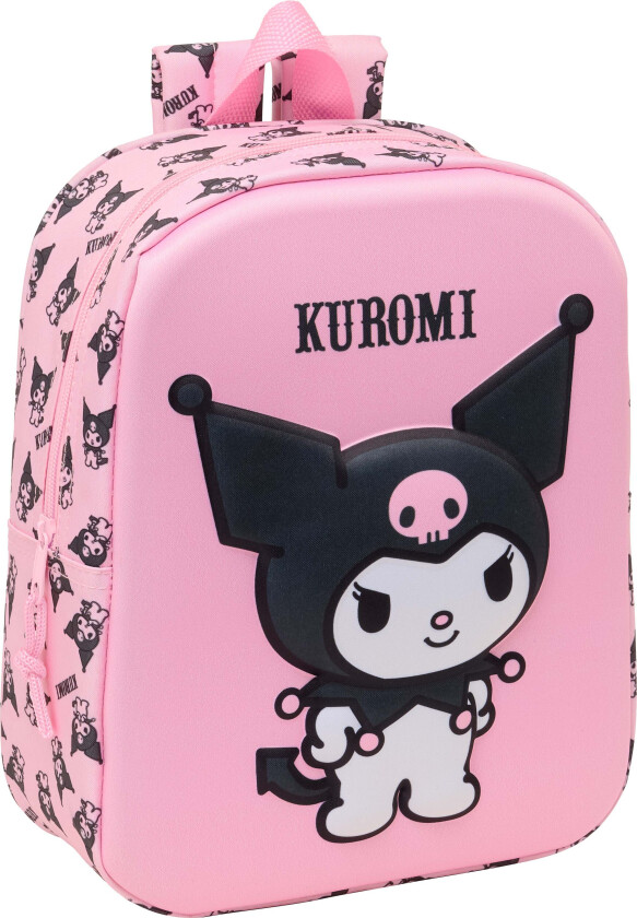 Kuromi 3D Mini Ryggsekk 6L, Lyserosa - Ryggsekker