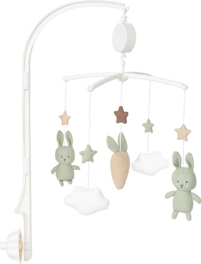 Musikalsk Sengeuro, Bunny Green - Sengetilbehør - Polyester,Bomull