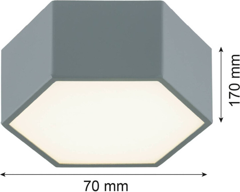 LED-taklampe Libre, salviegrønn, stål, 3.000 K