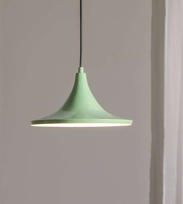 Genisy hengelampe, mintgrønn, Ø 31 cm, metall, E27
