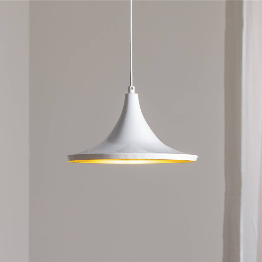 Genisy hengelampe, hvit, Ø 31 cm, metall, E27