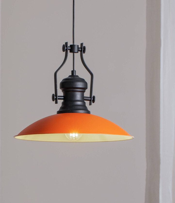 Fimda hengelampe, oransje, Ø 41 cm, metall, E27