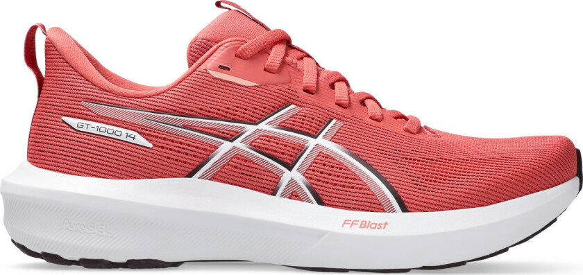 Asics Women's Gt-1000 14 White/rubble Red