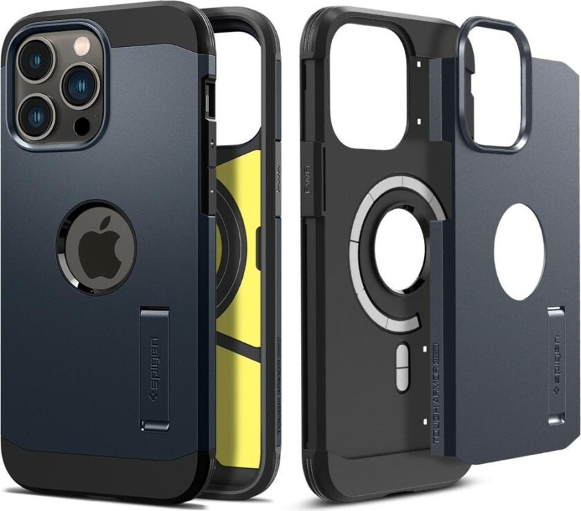 Spigen iPhone 14 Pro Max Deksel Tough Armor MagFit Metal Slate