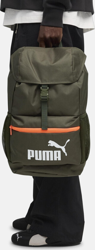 Phase Hooded Backpack, Dark Olive-Glowing Red, Onesize, Skolevesker