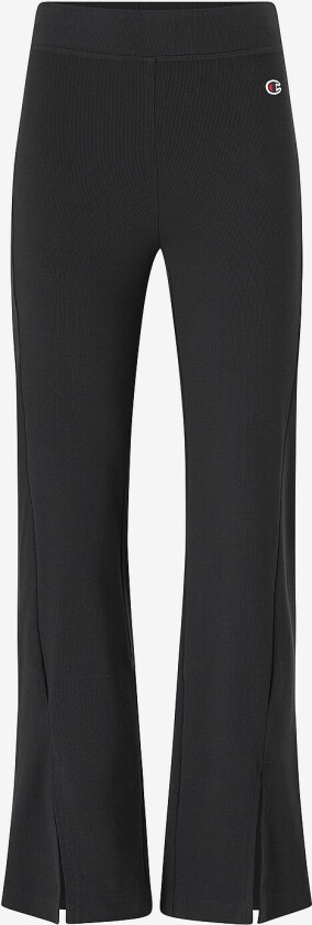 Leggings High Waist Streight Hem - Svart