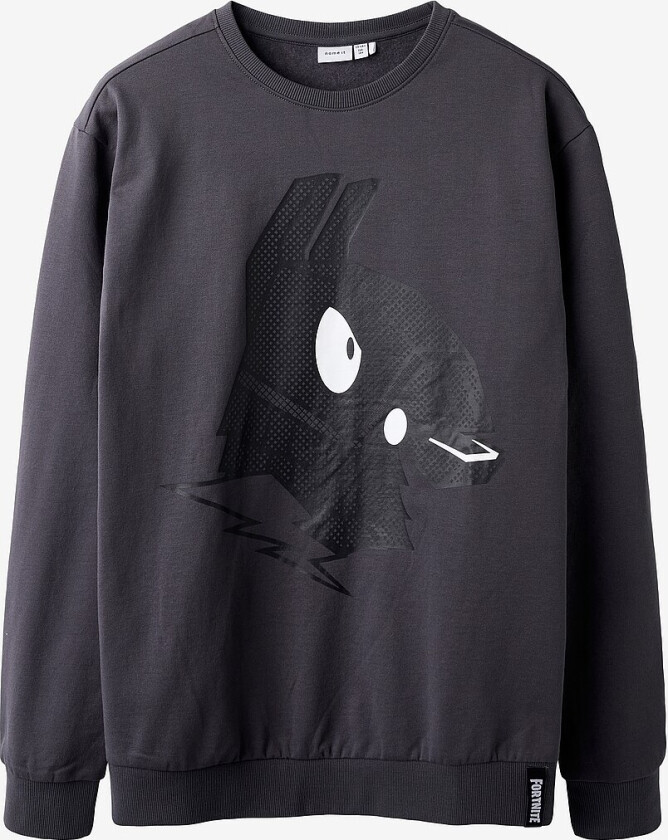 Collegegenser nkmSkall Fortnite Nreg Sweat Bru BF - Grå