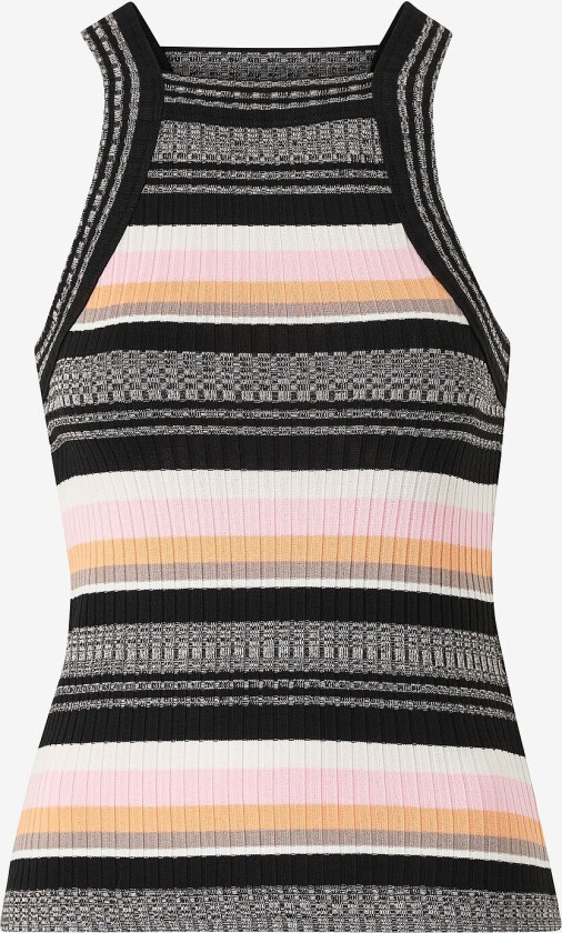 Topp Space Dye Strp - Svart