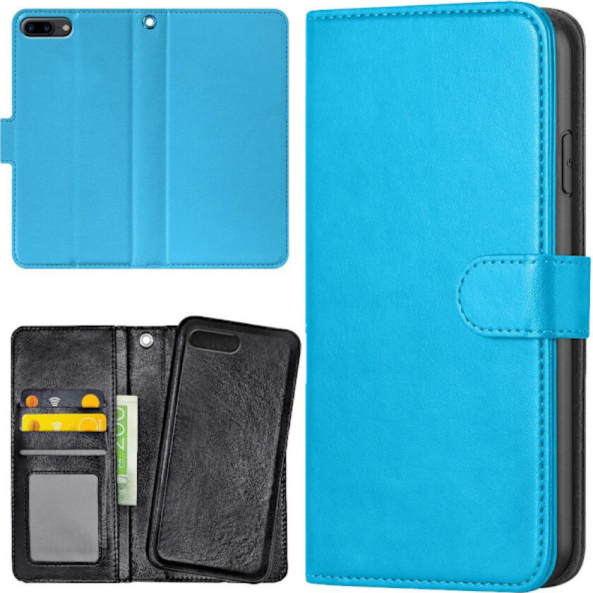 iPhone 7/8 Plus - Lommebok Deksel Lyseblå
