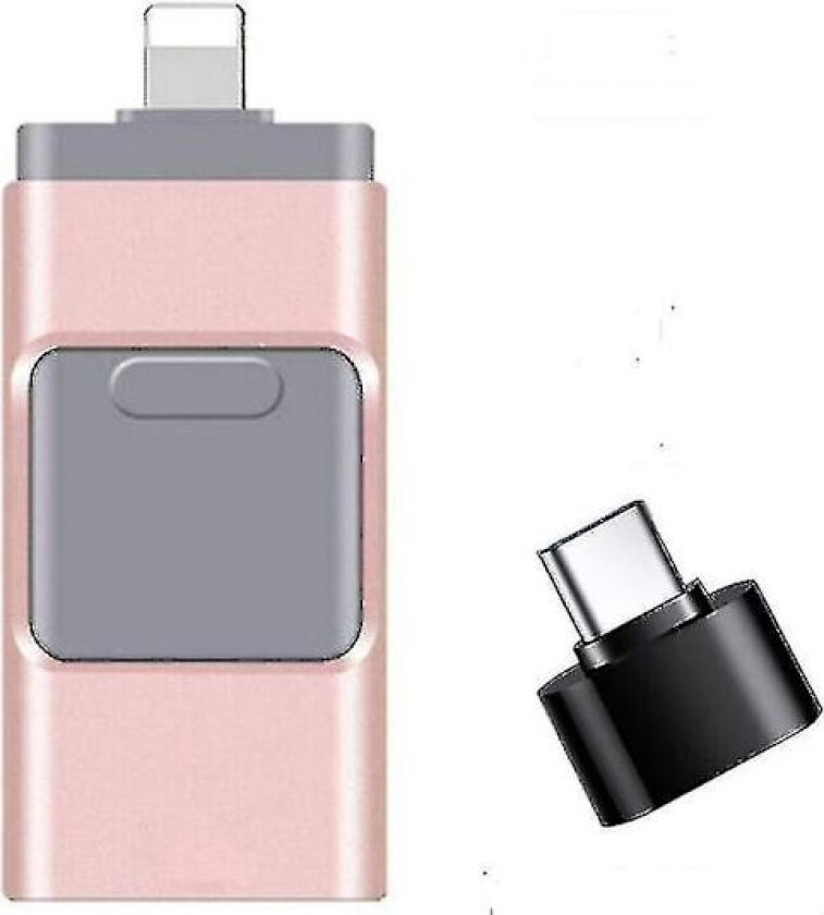 4-i-1 USB I Flash Drive Disk Lagringsminne for iPhone iPad PC iOS Android (128GB)