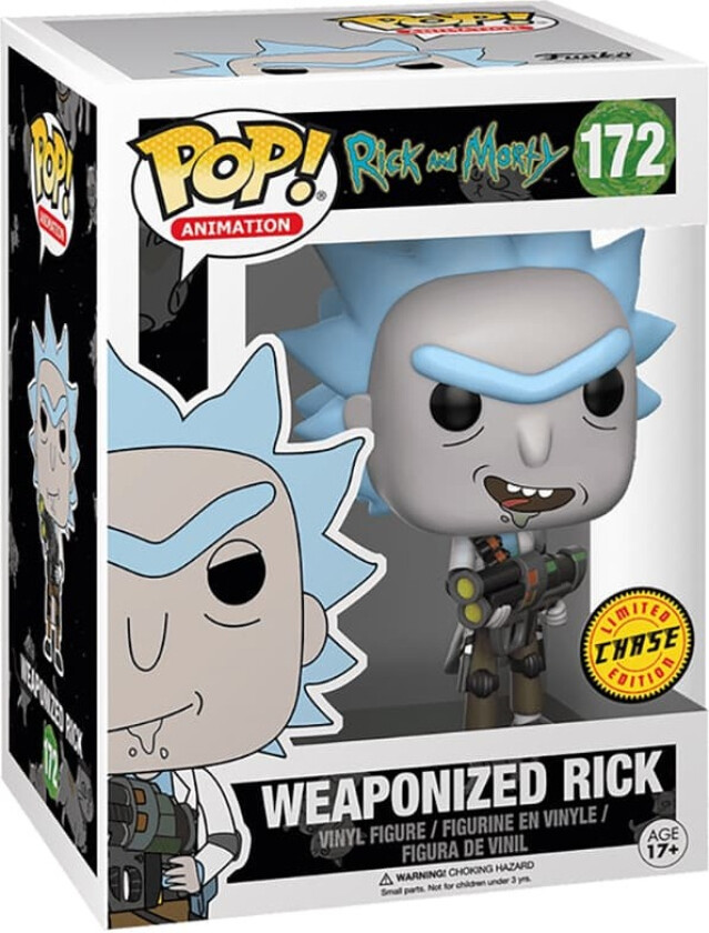 POP Rick and Morty w/Chase actionfigur (Weaponized Rick)