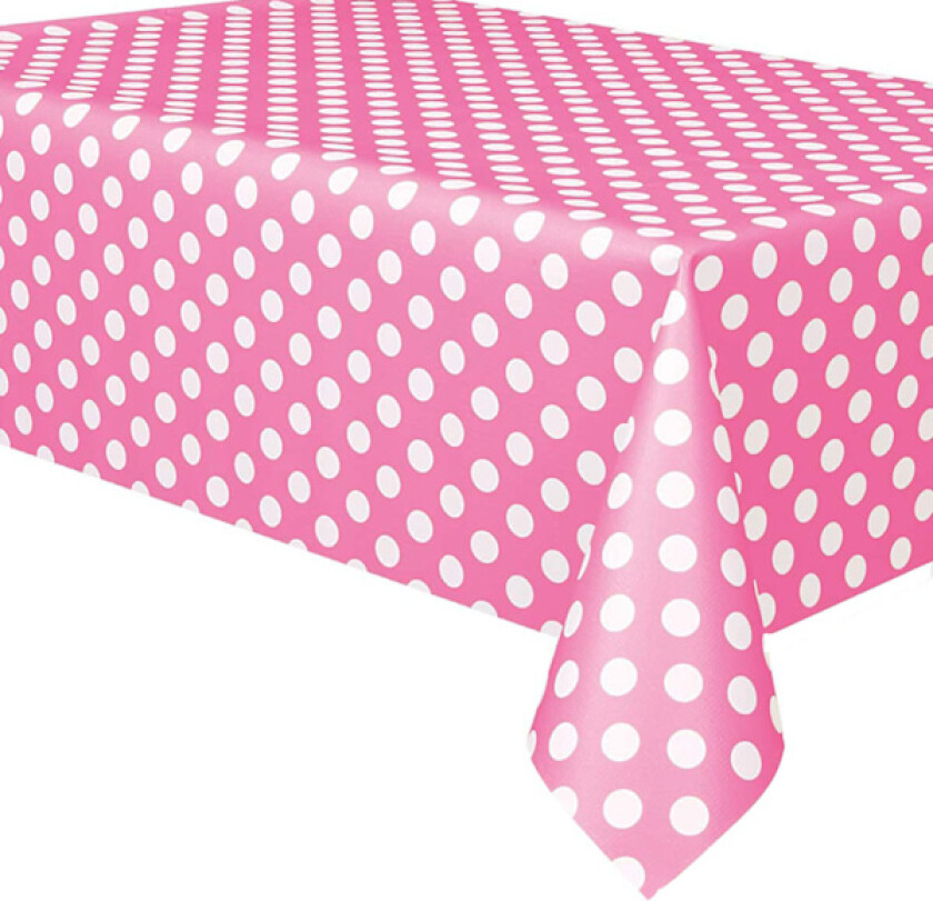 1 stk (rosa) Rektangulær PVC voksduk 137 x 183 cm med