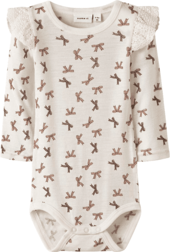 Name It Nbfwang Wool Rib body, Snow White