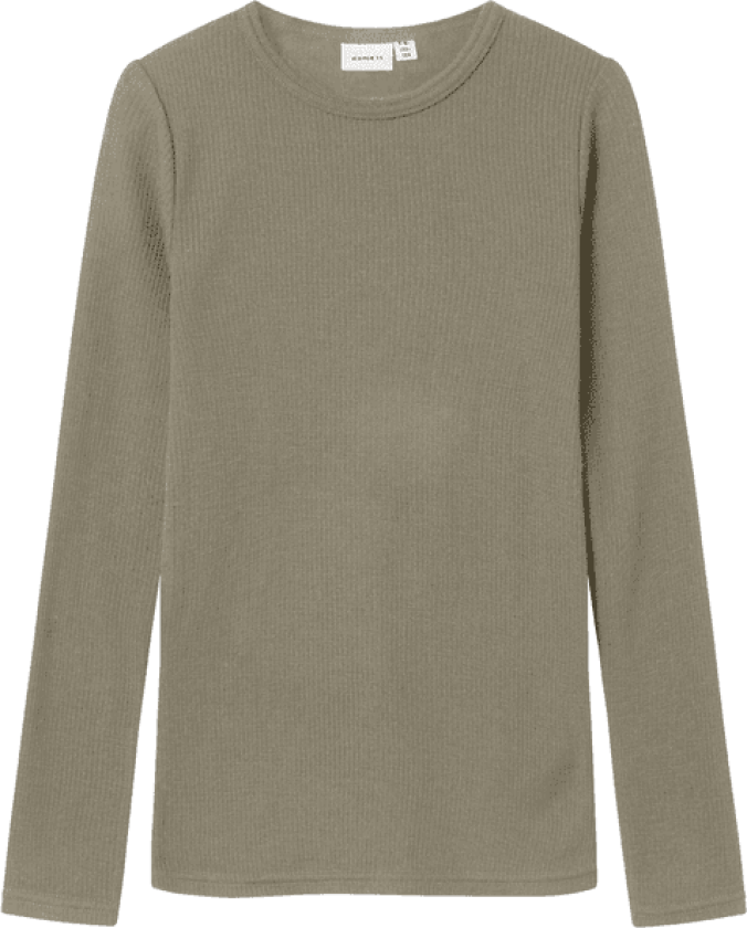 Name It Nknwax Wool Rib genser til barn, Dried Sage
