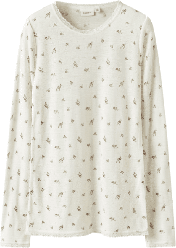 Name It Nkfwang Wool Needle genser barn, Snow White