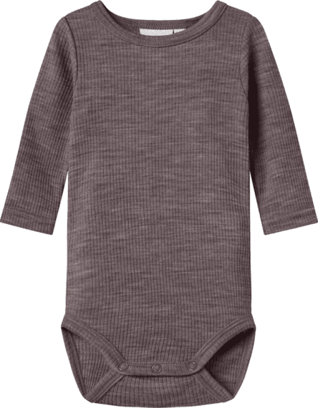 Name It Nbnwax Wool Rib body, Sparrow