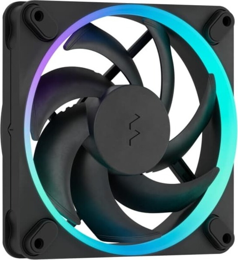 Fractal D. Momentum 12 RGB Black (svart, 120 mm)